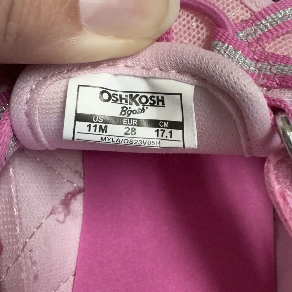 OshKosh Everplay Flexible Outsole Bump Toe Sandal Toddler Size 11 Pink
